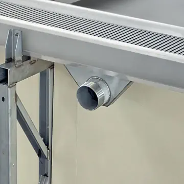 Sug från överflödeskanalen