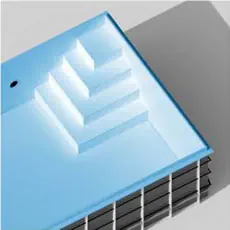 fyrkantiga hörnsteg