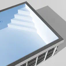 raka diagonala hörnsteg