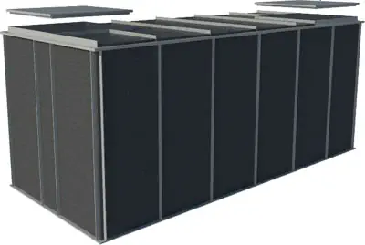 Pomieszczene techniczne - podwojne