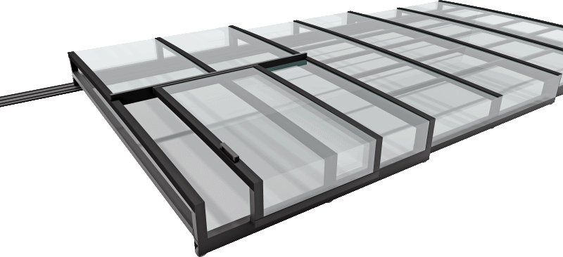 Entréer och lutande dörr