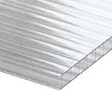 8 mm transparent dubbelväggig polykarbonat