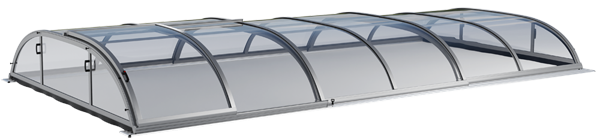 Pooltak DIY -  Taket levereras omonterat