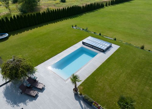 REALISATION: Exclusive Model with Premium Equipment - The Elite 22 Garden Overflow Pool for Demanding Customers