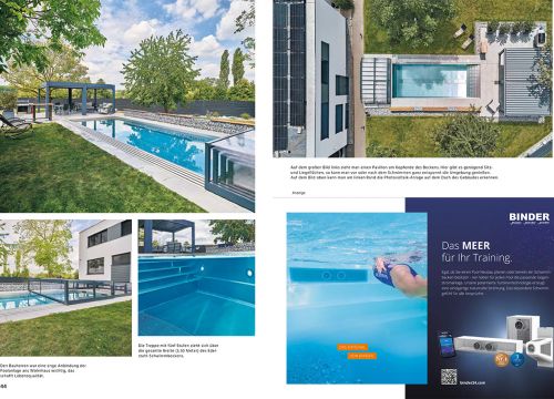 Showcasing Our Pool in the German Magazine "Schwimmbad + Sauna
