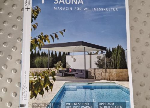 Showcasing Our Pool in the German Magazine "Schwimmbad + Sauna