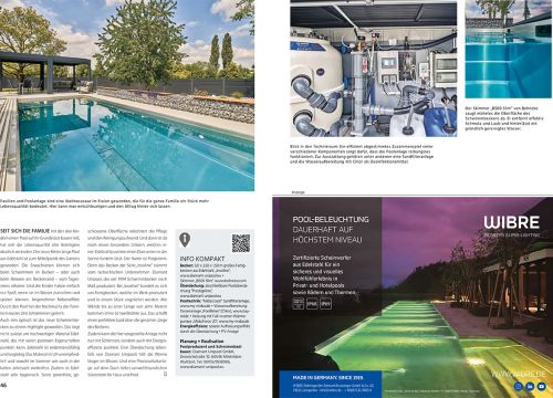 Showcasing Our Pool in the German Magazine "Schwimmbad + Sauna