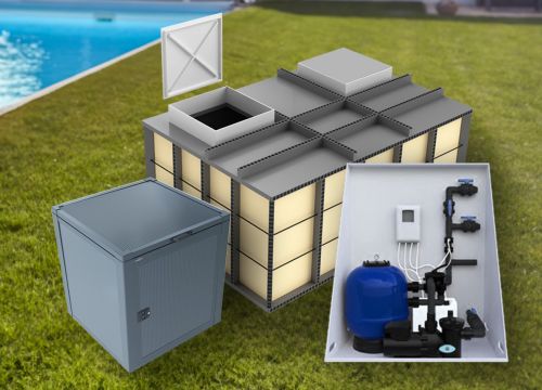 Kam umístit bazénovou technologii: šachta, technický box nebo technologická stěna?