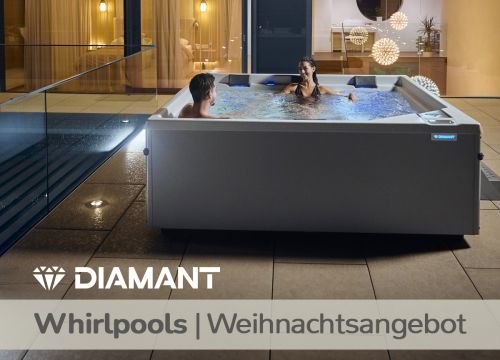 Neue Diamant-Whirlpools – Weihnachtsangebot: Kostenlose Lieferung und Installation 